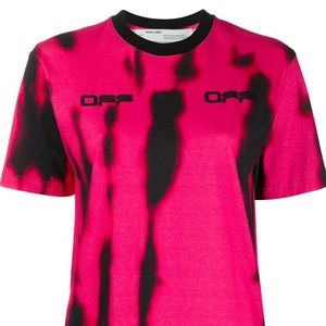 Off white fuchsia T-shirt